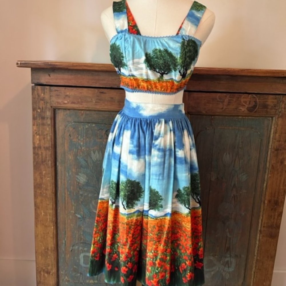 Bernie Dexter Skirt and Top Set Poppies